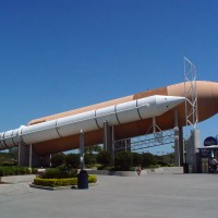 External Tank and Solid Rocket Booster Stack replica at Kennedy Space Center