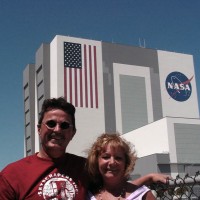 Tom and Lisa Thibault at Kennedy Space Center