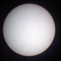 Projected solar disk at Griffith Observatory