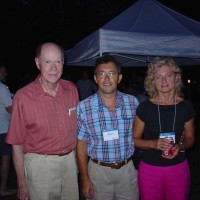 Dr. Robert Wilson with Marian and Maria Juskuv