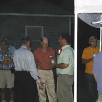 Skyscrapers members with Dr. Wilson at the reception