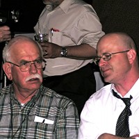 Bill Penhallow and his son at Skyscrapers 75th Anniversaty Banquet