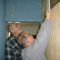 Repairs on the Clark building.