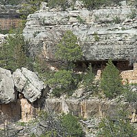 Cliff dwellings in Walnut Canyon