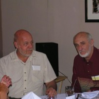 Jim Breneck and Richard Arnold at Skyscrapers 75th Anniversary Banquet