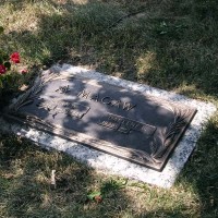 Past President Brian Magaw's final resting place at Swan Point Cemetery