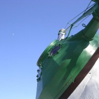 Hartness Turret Telescope with the moon overhead