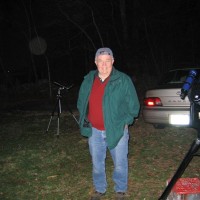 Member Glenn Jackson had 2 scopes set up in yard
