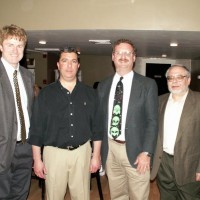 Pat Landers, Dan Lorraine, Steve Hubbard, and Steve Siok at Skyscrapers 75th