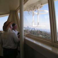 Jim Hendrickson and Jack Szelka at Kitt Peak National Observatory, Mayall Telescope