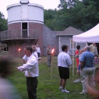 The reception for Dr. Robert Wilson at Seagrave Memorial Observatory