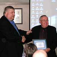 Dave Huestis and Glenn Jackson at Skyscrapers 75th Anniversary Banquet