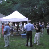 The reception for Dr. Robert Wilson at Seagrave Memorial Observatory