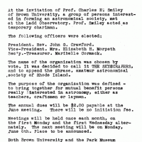 First Meeting Minutes, May 5, 1932