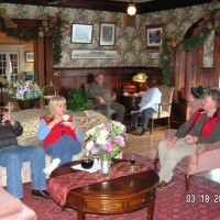 Tea time for Skyscrapers at Hartness House Inn