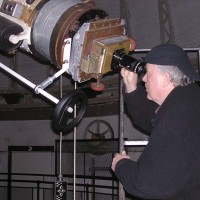 Member Glenn Jackson at the eyepiece observing Jupiter