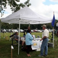 Skyscrapers tent at the Scituate Library Centennial