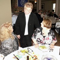 Jackie Sarandreas, Karen Lynch, and Ileen Szelka at Skyscrapers 75th Anniversary Banquet