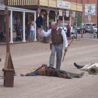 Tombstone shootout re-enactment