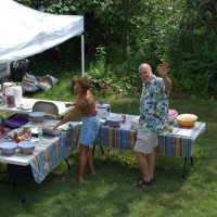 Jane and Jim Brenek at July 2007 Cookout