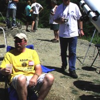 Bob Horton and his telescope at Stellafane