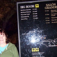 Louise Barbish at Carlsbad Caverns