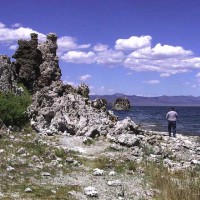 EGlenn Jackson and the tufa at Mono Lake