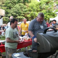 Joel Cohen and Dave Huestis at July 2006 Cookout