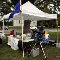 Skyscrapers tent at the Scituate Library Centennial