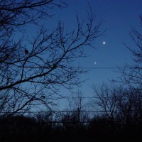 Venus and Jupiter