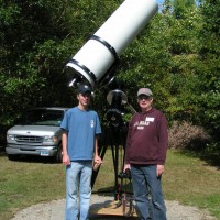 Bruce and Lloyd Merrill with Dick Parker's 16 inch