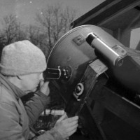 Gerry Dyck at his merry-go-round observatory