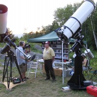 Dick Parker's and Al Hall's twin 16-inch Cassegrain telescopes at Stellafane 2008