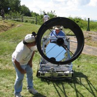 Collimating a 28 inch at Stellafane 2009