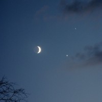 Moon, Venus & Jupiter Conjunction