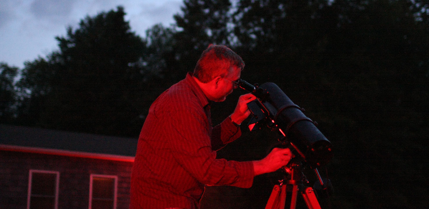 Observing with Bob Horton's homemade 4¼-inch reflector