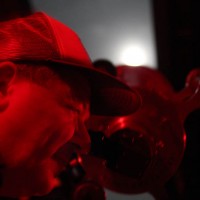 Al Hall observes the Moon through the Clark at AstroAssembly 2009