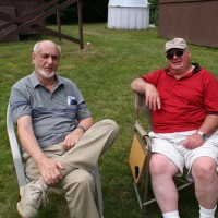 Rick Arnold and Joe Sarandrea at July 2008 Cookout