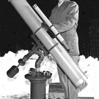 John Hopf with telescope
