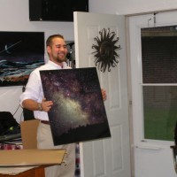 Nicholas Rodrigues of Printmakers demonstrates a new printing service using Bob Horton's Milky Way p