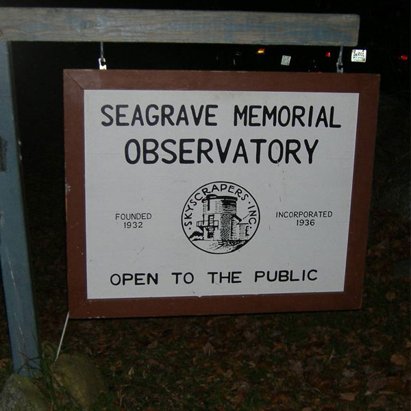 Seagrave Memorial Observatory Open to the Public