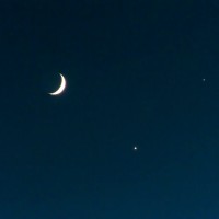 Moon, Venus & Jupiter Conjunction