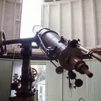 The Alvan Clark telescope at Seagrave Observatory, circa late 1960s