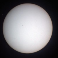 Projected solar disk at Griffith Observatory