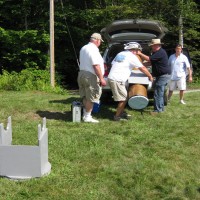 Joe Jack Glenn and Dan unloading Jacks scope at Stellafane 2009