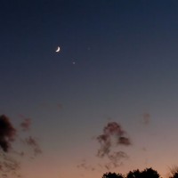 Moon, Venus & Jupiter Conjunction