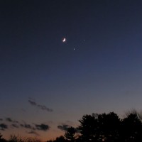 Moon, Venus & Jupiter Conjunction