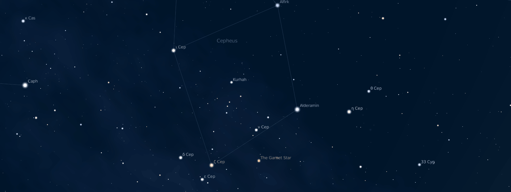 Delta (δ) and Mu (μ) Cephei