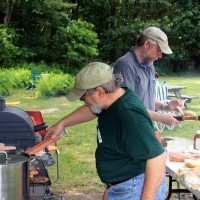 Steve Siok and Bob Horton at July 2009 Cookout