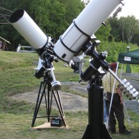 Al Hall's and DIck Parker's twin 16-inch Cassegrain telescopes at Stellafane 2008